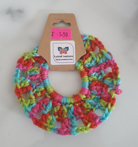 Crochet scrunchies