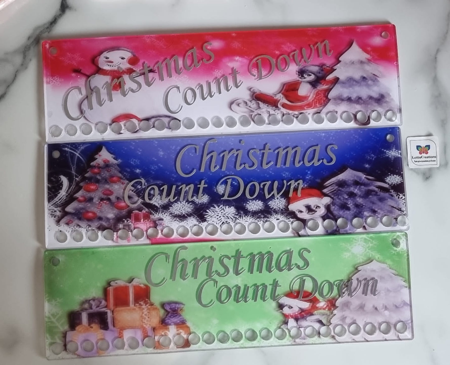 Candy cane advent calender