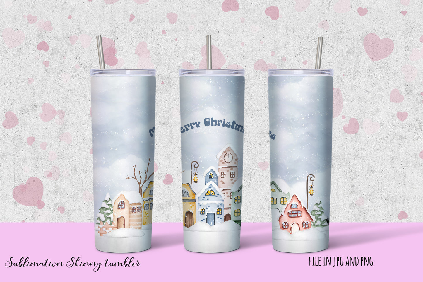 Christmas skinny tumbler designs